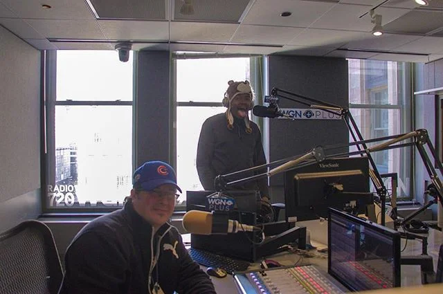 DJ Many in the studio
