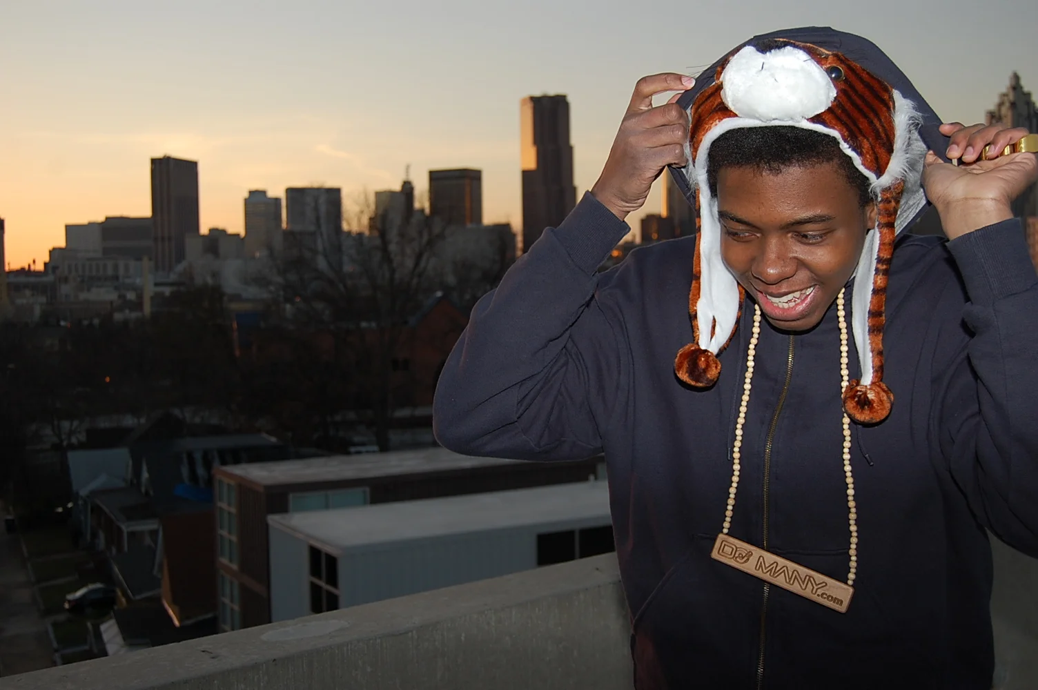 DJ Many city rooftop